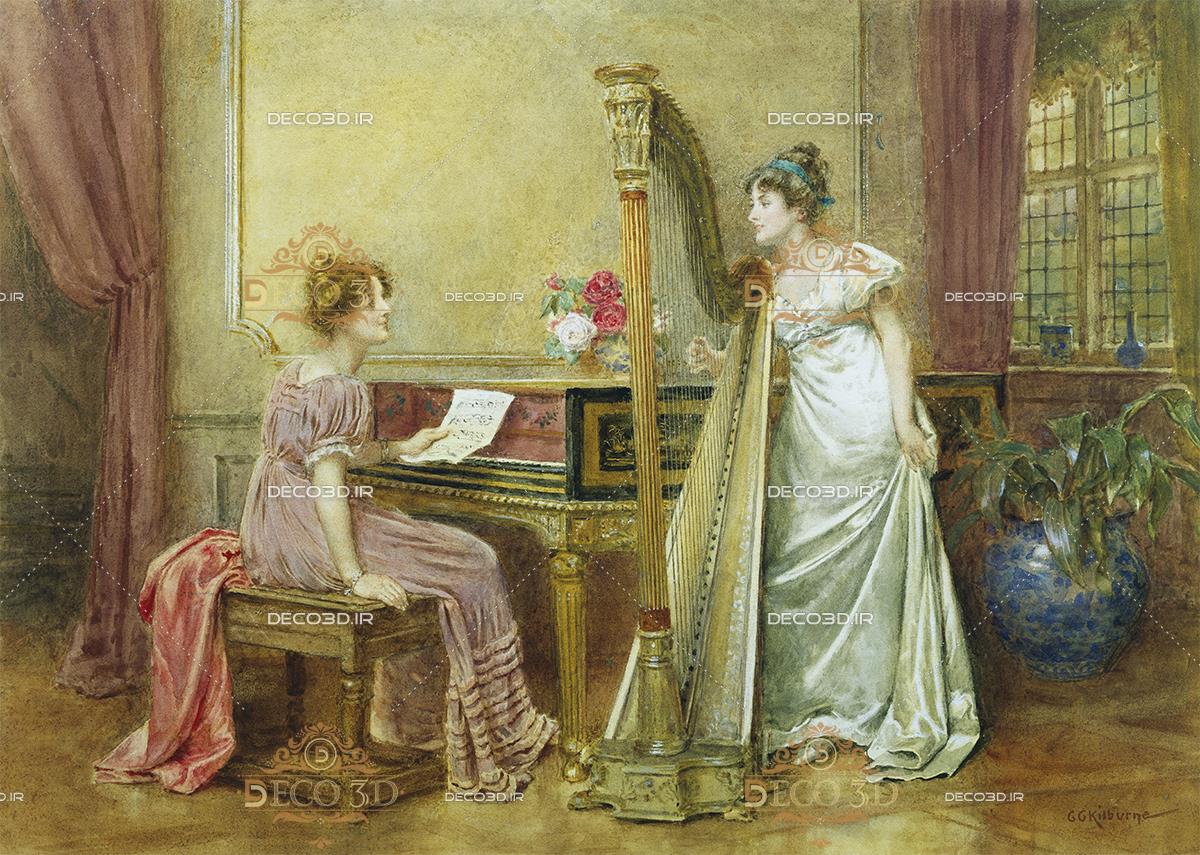 Клавесин и скрипка. Килберн Джордж Гудвин (George Goodwin Kilburne, 1839-1924). Джордж Гудвин Килберн картины. Килберн Джордж Гудвин пианино. Джордж Гудвин Килберн гувернантка.